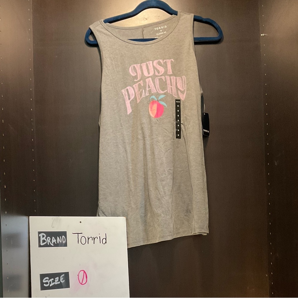 LastChanceB4GoodWill Torrid Light Gray Muscle Tee